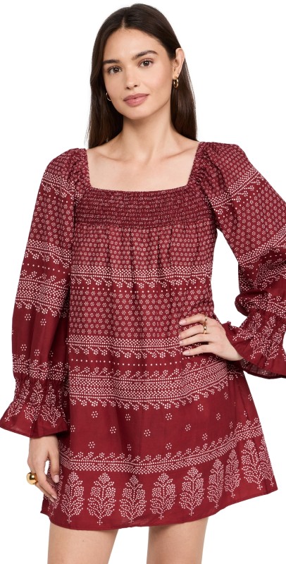 Mille Gabriette Dress Raspberry Mosaic