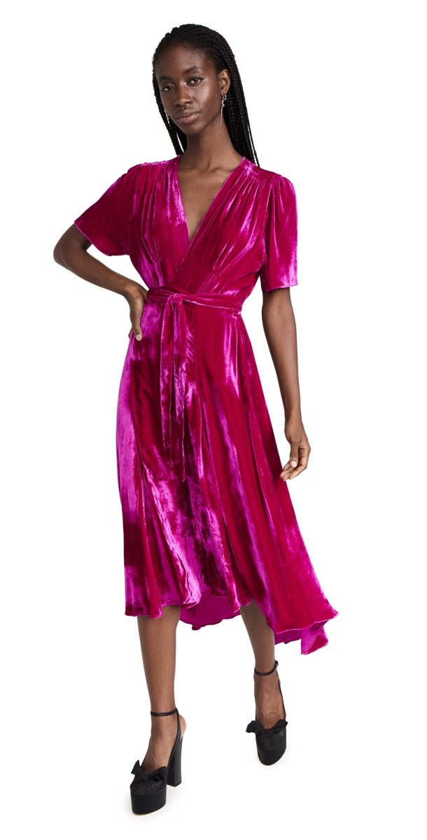 Azeeza Wagner Dress Magenta