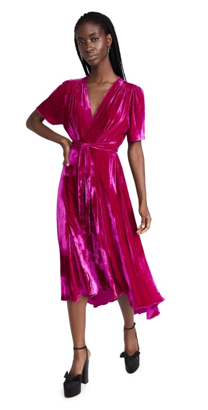 Azeeza Wagner Dress Magenta