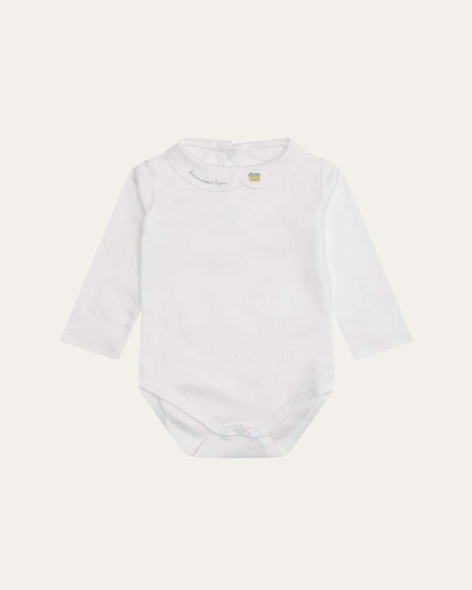 Girl's Home Sweet Home Embroidered Bodysuit, Size 3M-24M
