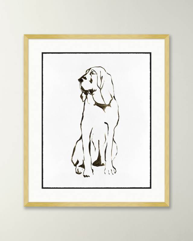 Hound Drawing 2 Giclee
