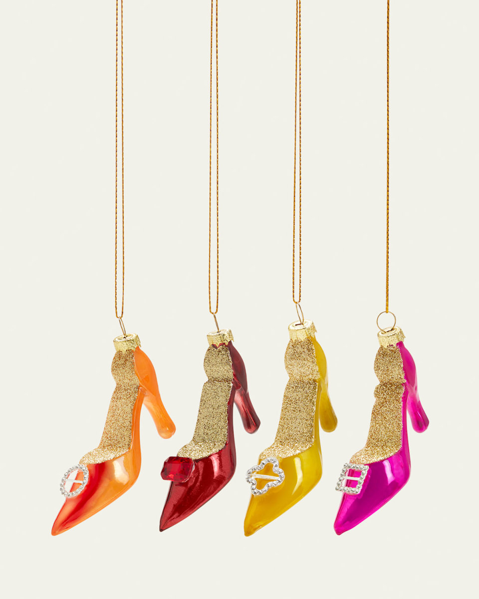 Jeweled Shoe Christmas Ornament
