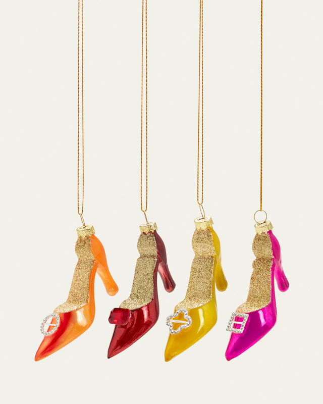 Jeweled Shoe Christmas Ornament