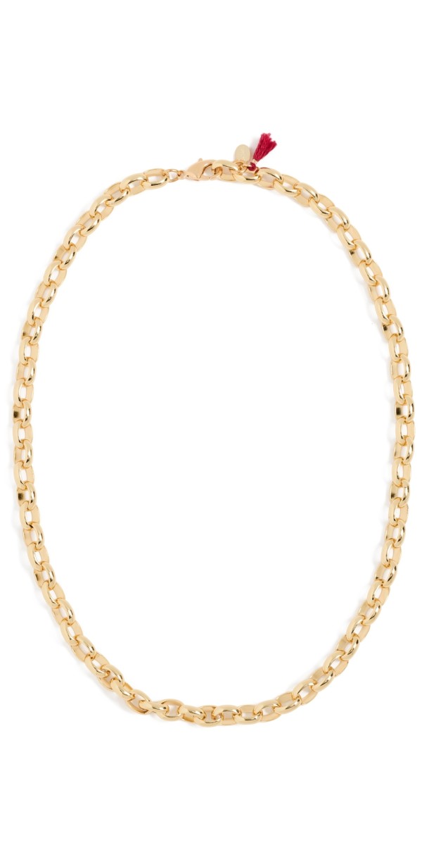 SHASHI Rolo Chain Necklace Gold
