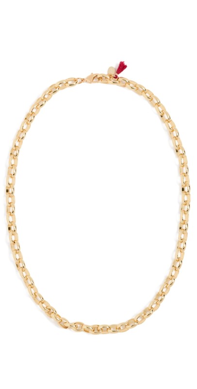 SHASHI Rolo Chain Necklace Gold