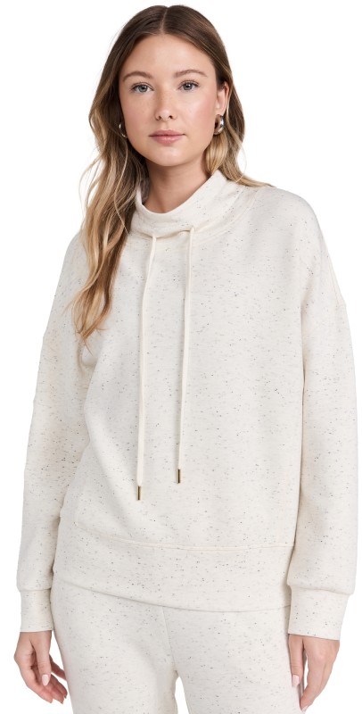 Varley Oakdale Sweatshirt Ivory Marl Fleck