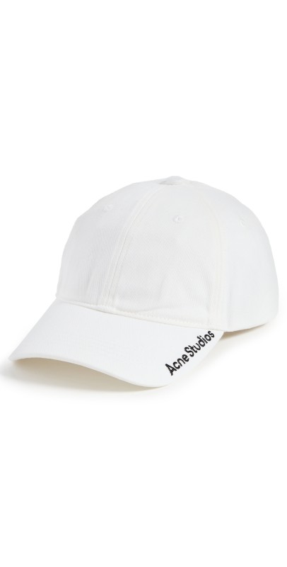 Acne Studios Twill Logo Baseball Cap Pink
