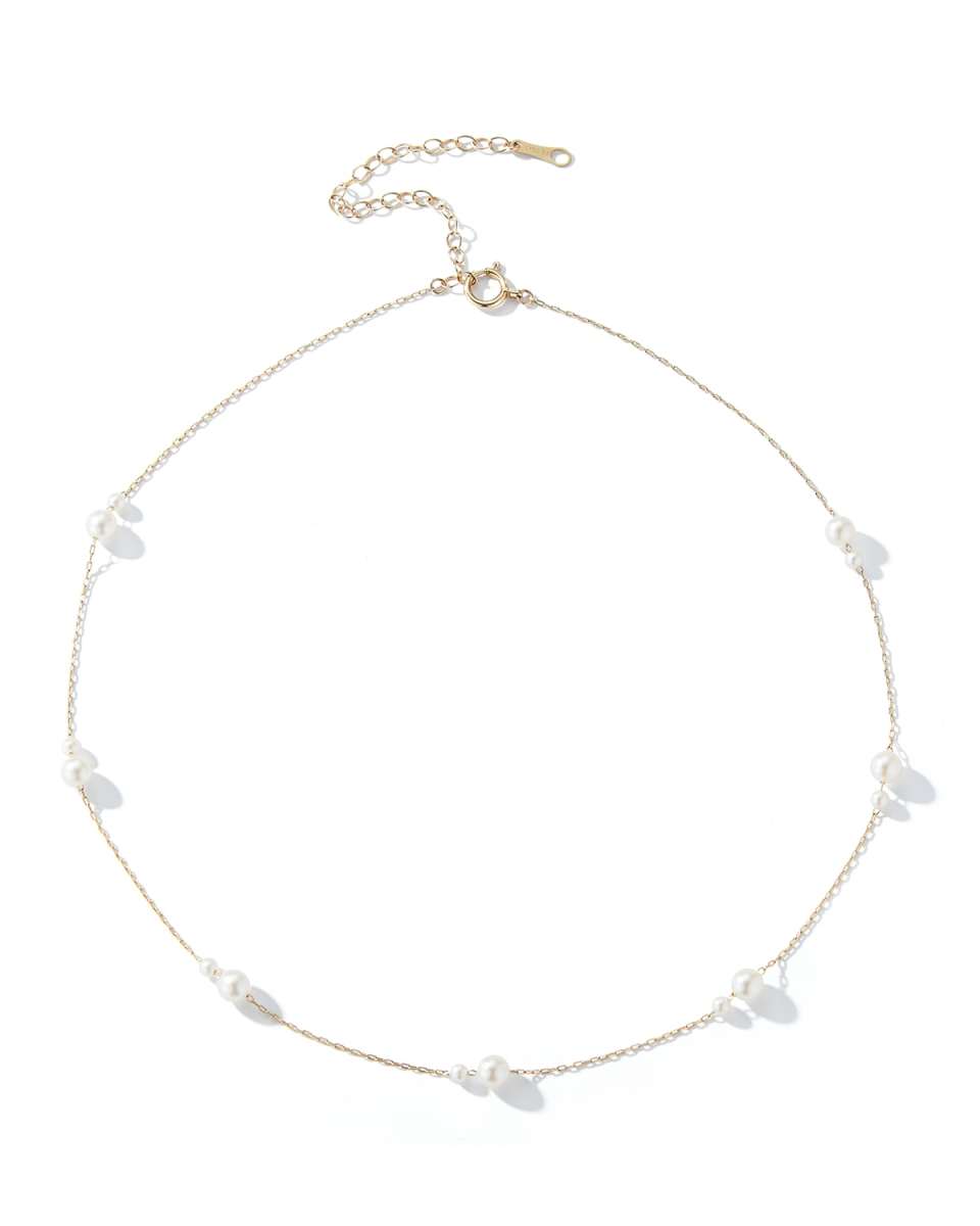 14k Akoya Pearl Pairs Necklace