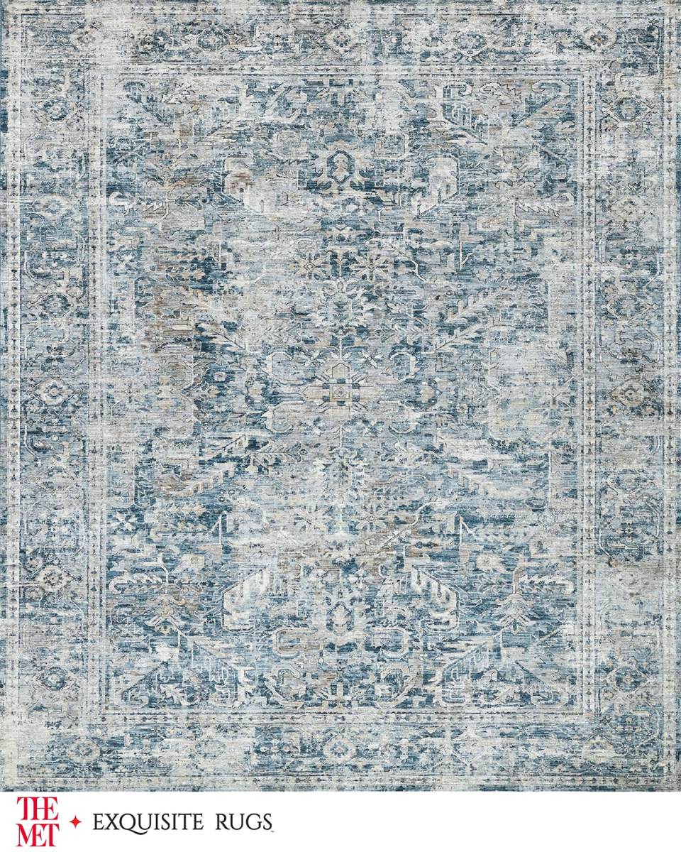 Antique Loom Blue Rug, 12' x 15'