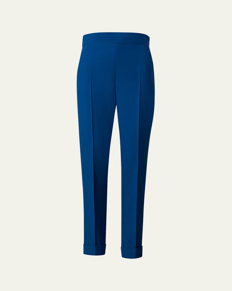 Chris Conical-Leg Crepe Pants