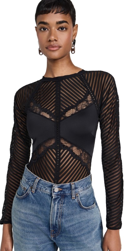 Thistle and Spire Chelsea Bodysuit Black