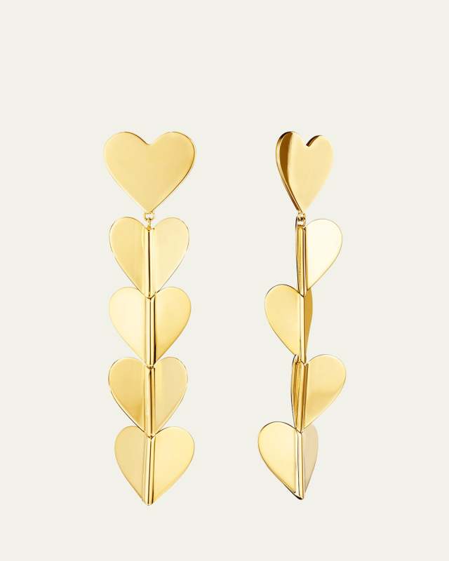 Wings of Love 18k Large Drop Earrings