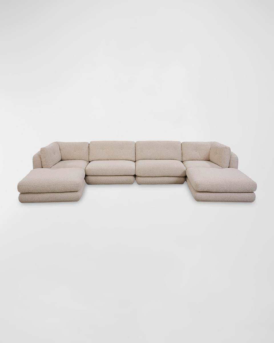 Pompidou Modular 6 Pc Ottoman Sectional