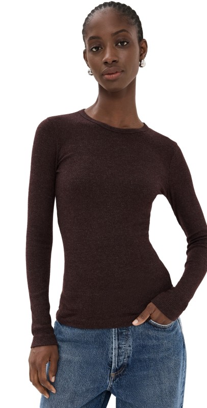 AGOLDE Delphi Slim Tee Raisin