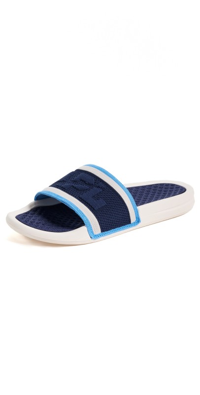 APL: Athletic Propulsion Labs Big Logo Techloom Slides Sea Salt/Coastal Blue/Navy