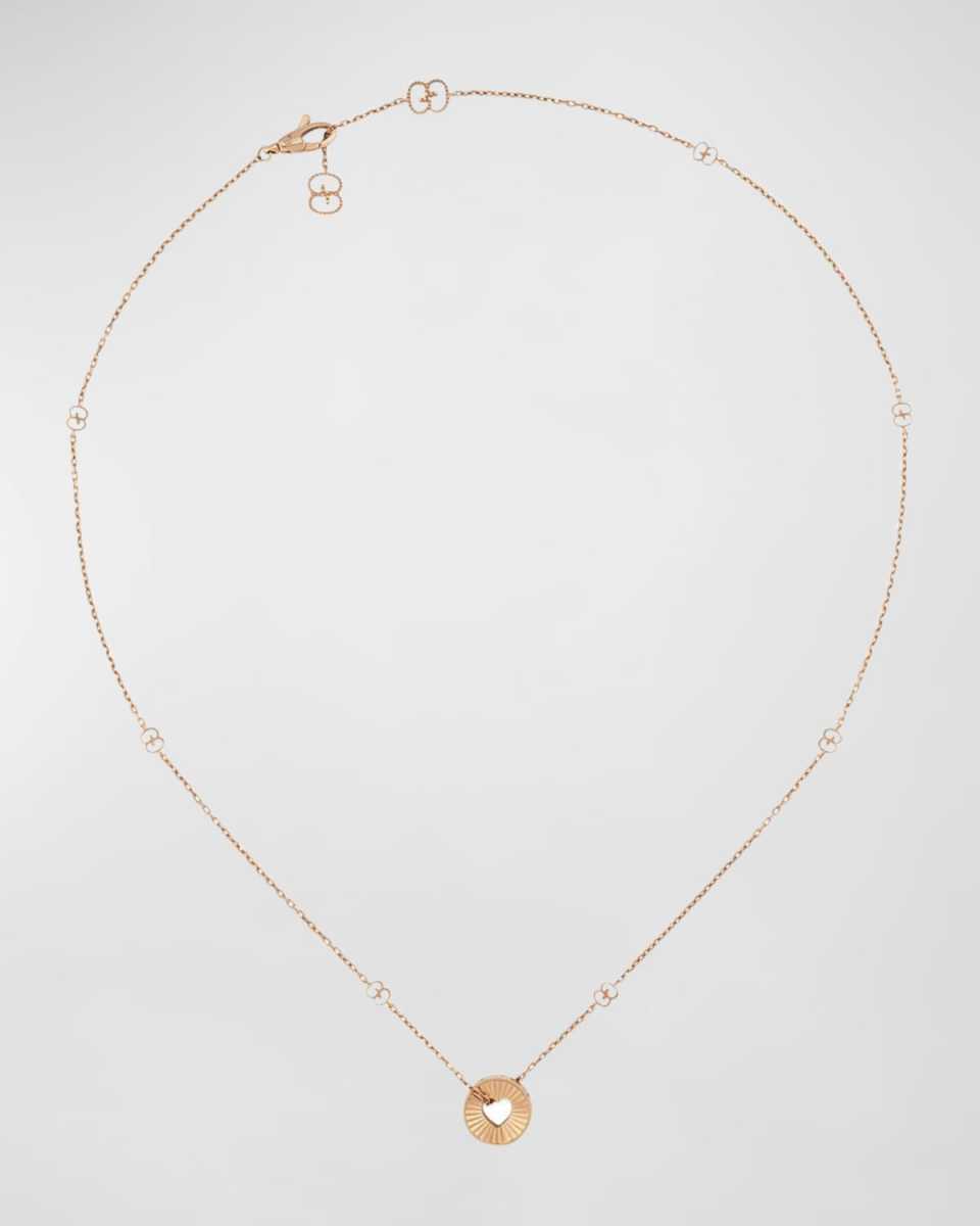 18k Rose Gold Icon Heart Necklace
