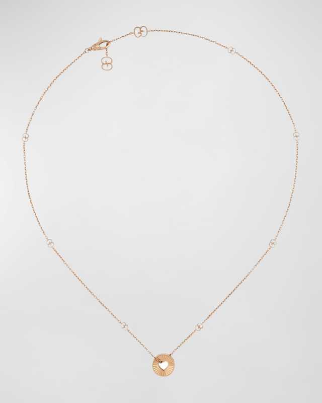 18k Rose Gold Icon Heart Necklace
