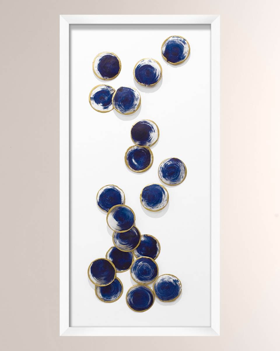 "Blue Capiz Cascade 3" Giclee Print