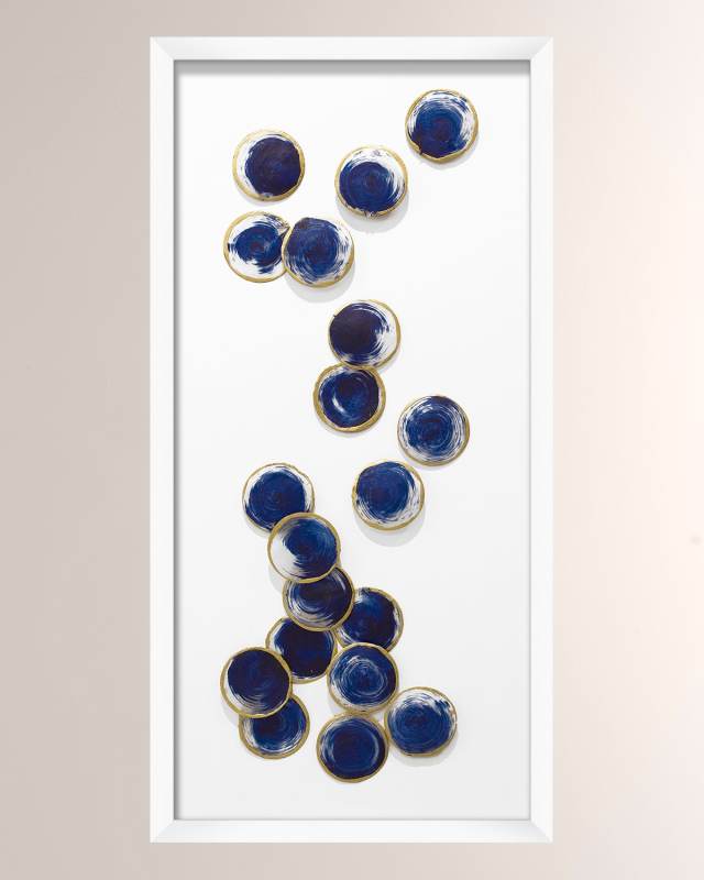 "Blue Capiz Cascade 3" Giclee Print