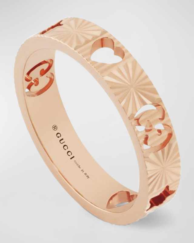 18k Rose Gold Icon Star Ring