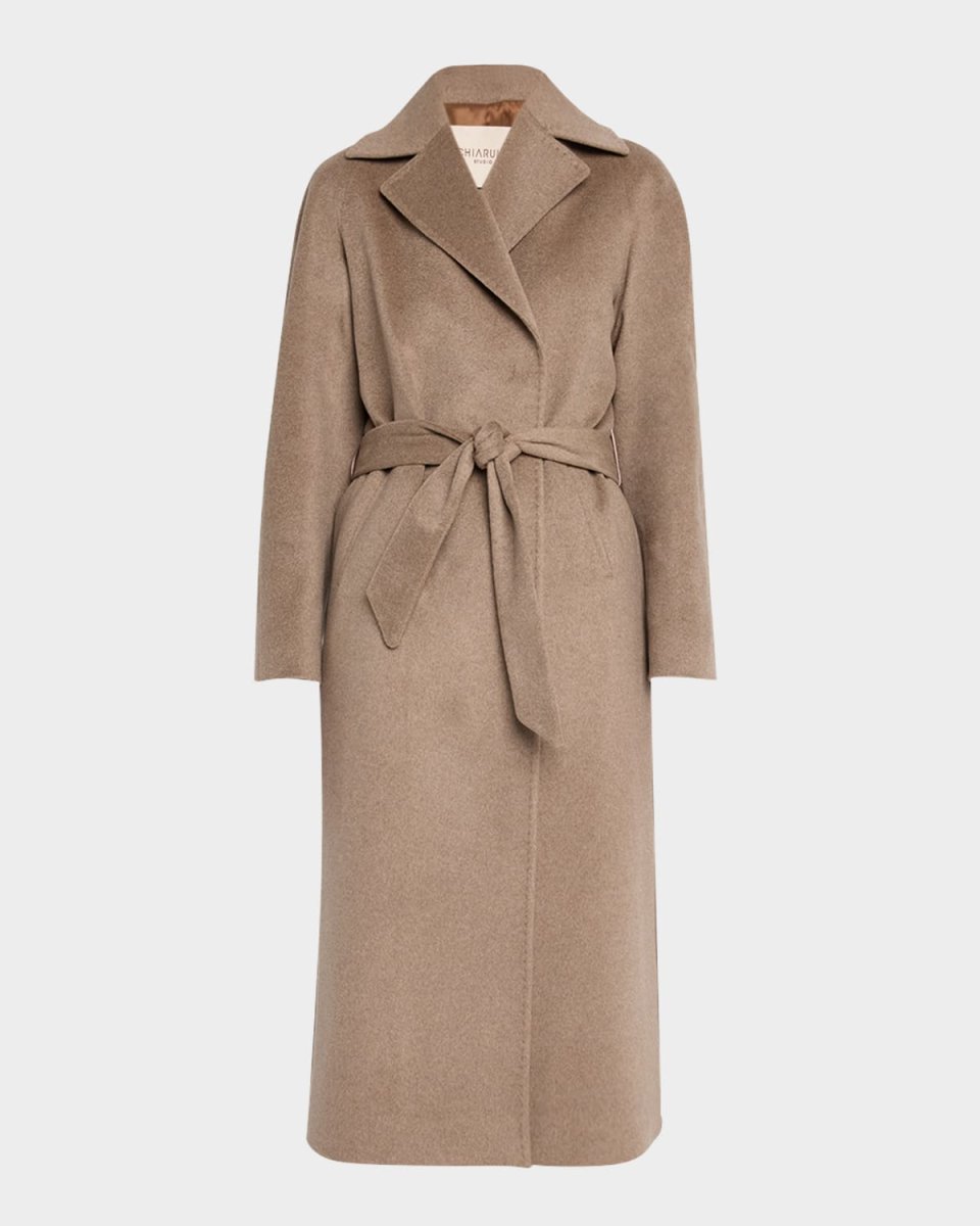 Siri Wrap Coat with Side Slits