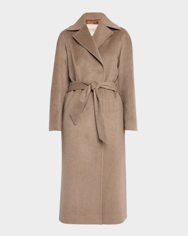 Siri Wrap Coat with Side Slits