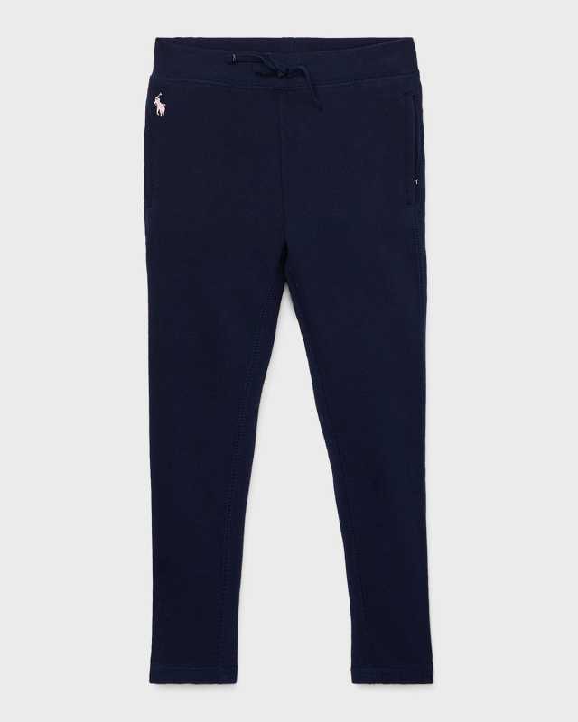Girl's Drapey Terry-Fleece Lounge Pants, Size 2-6X