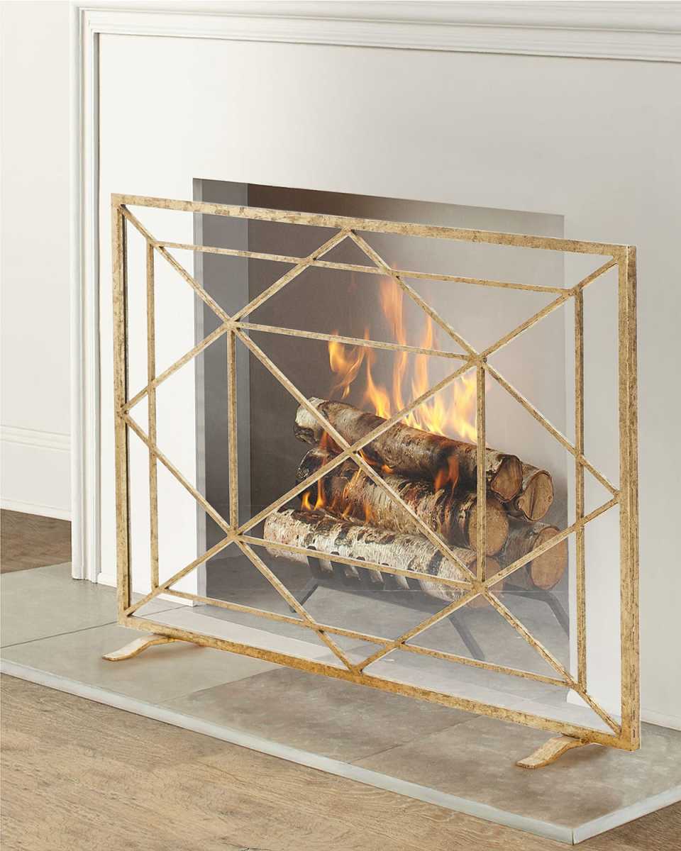 Diamond Fireplace Screen