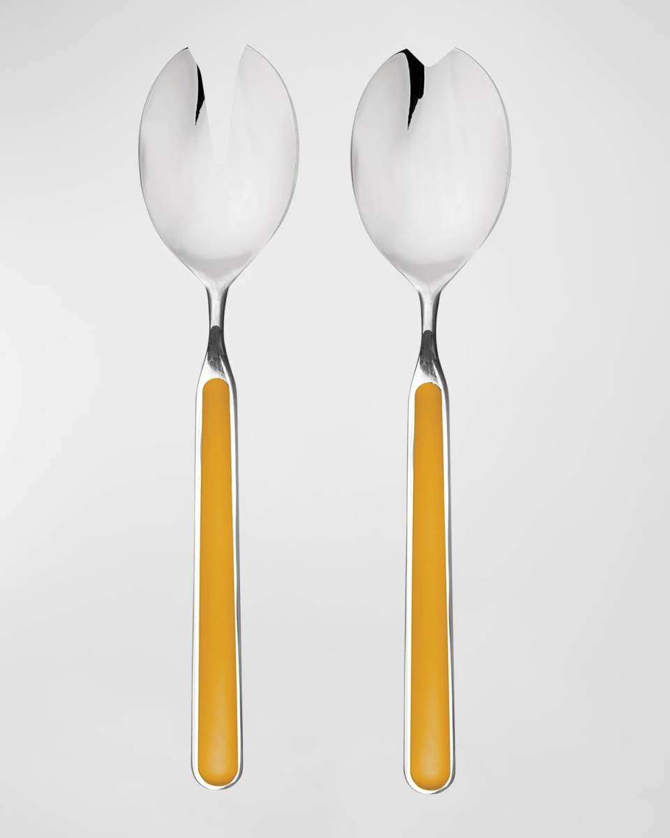 Fantasia Mustard 2-Piece Salad Serving Set