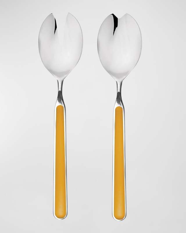 Fantasia Mustard 2-Piece Salad Serving Set