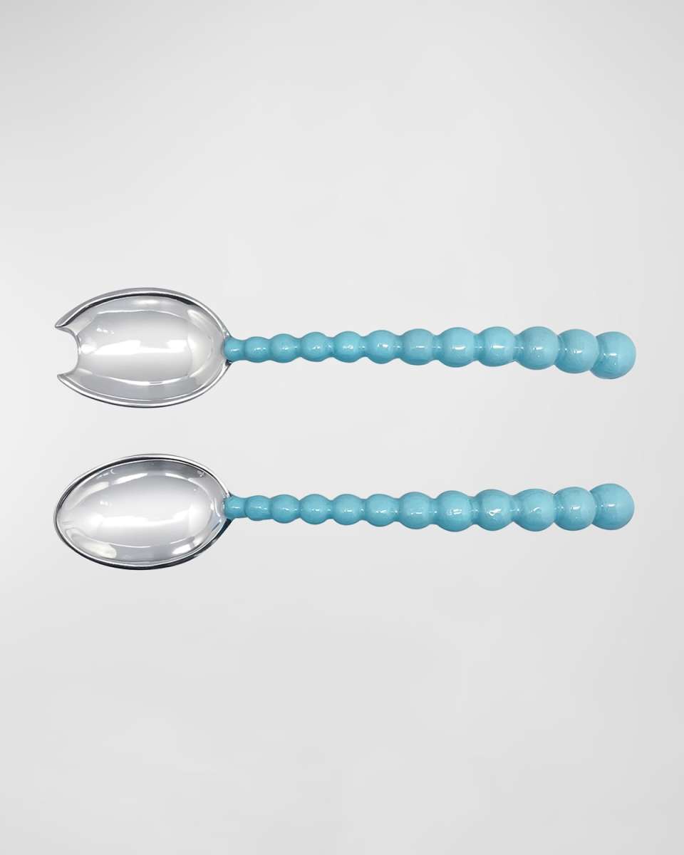 Pearled Salad Servers Set