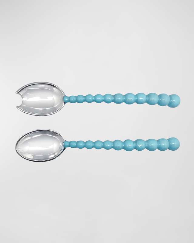 Pearled Salad Servers Set