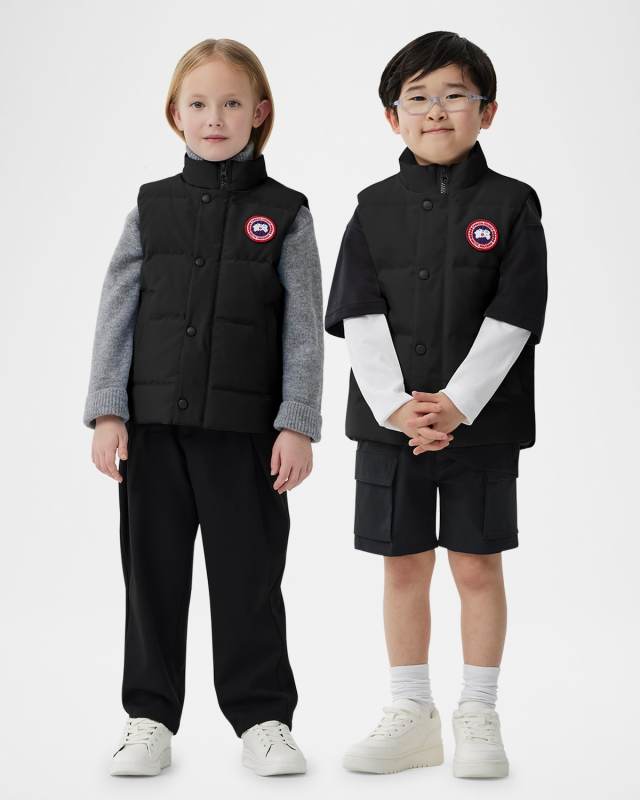 Kid's Vanier Vest W/ Logo Patch Vest, Size 2