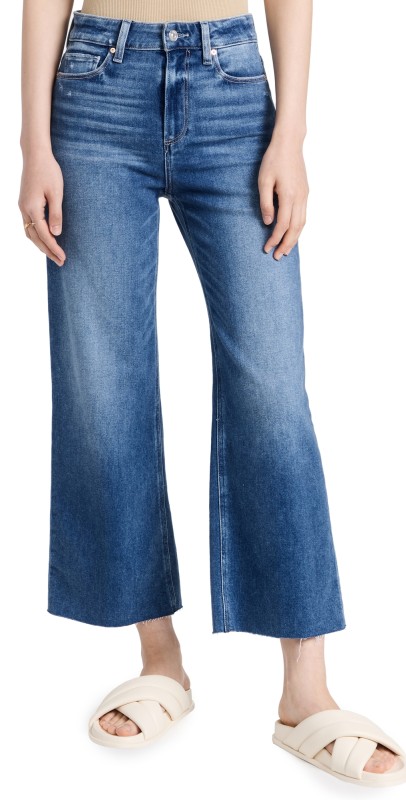 PAIGE Anessa Raw Cuff Jeans Rock Show Distressed
