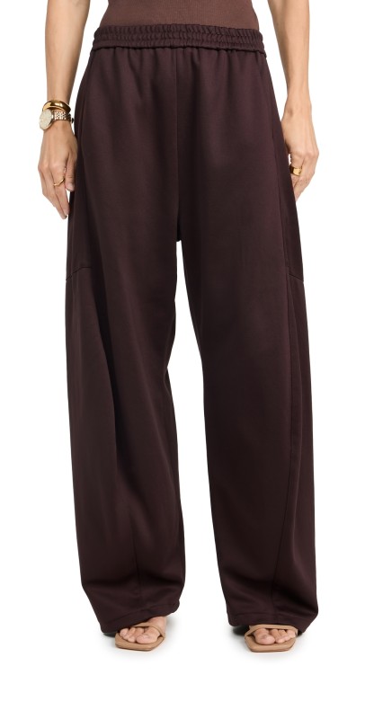 Tibi Petite Active Knit Winslow Pants Brown