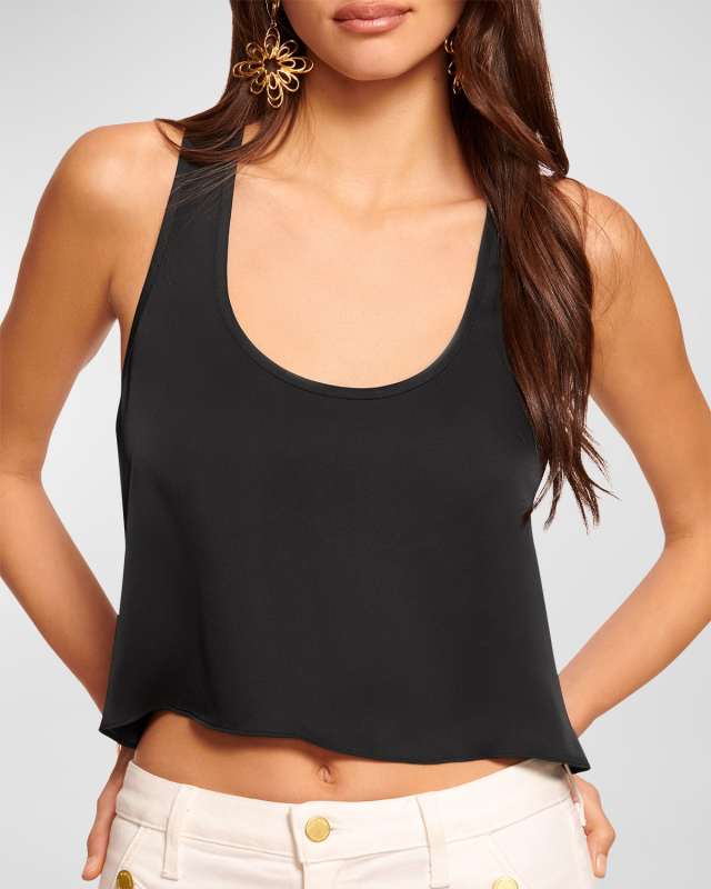 Margaret Cropped Racerback Tank Top