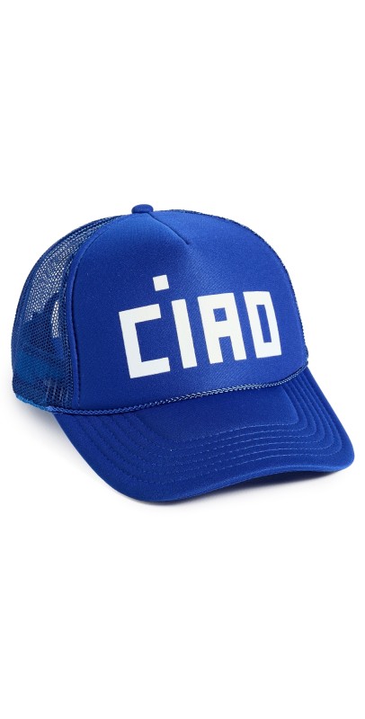 Clare V. Trucker Hat Blue