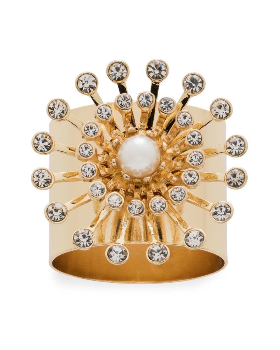Pearl Star Napkin Rings, Set of 2