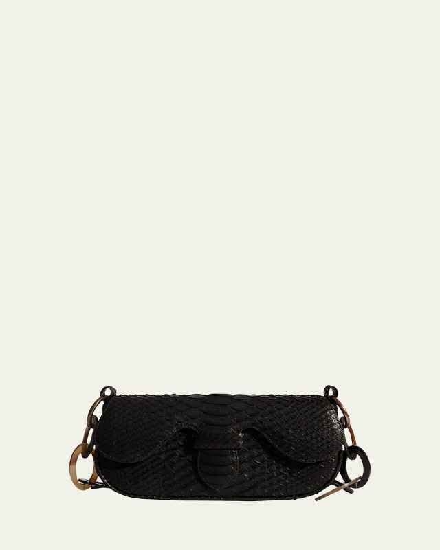 Alicia Mini Python Shoulder Bag