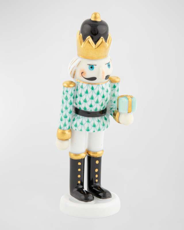 Nutcracker with Gift Figurine
