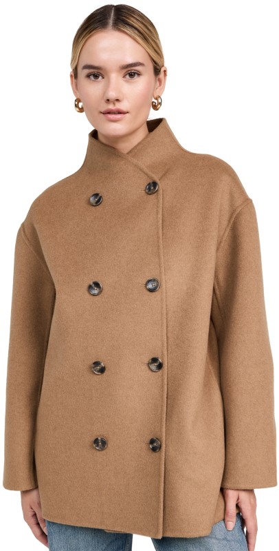 Alex Mill Sophia Coat In Wool Camel
