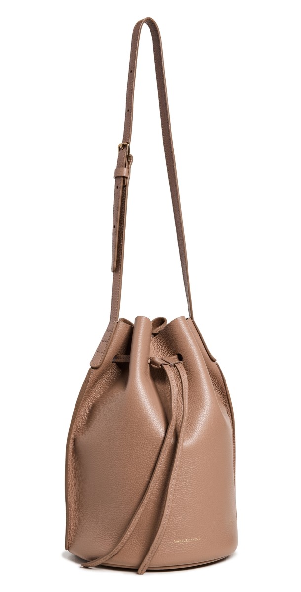 Mansur Gavriel Champagne Bucket Bag Biscotti