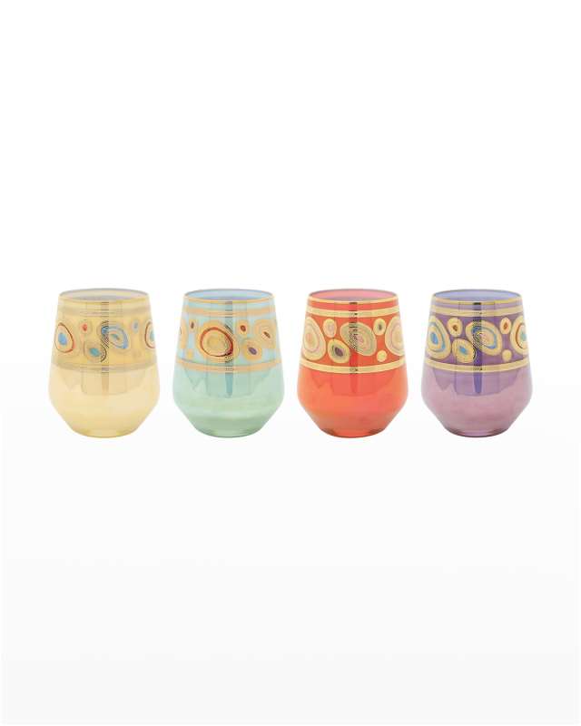 Regalia Assorted Stemless Wine Glasses, Set of 4