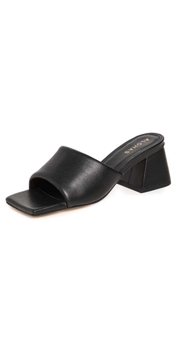 Alohas Brushed Sandals Black