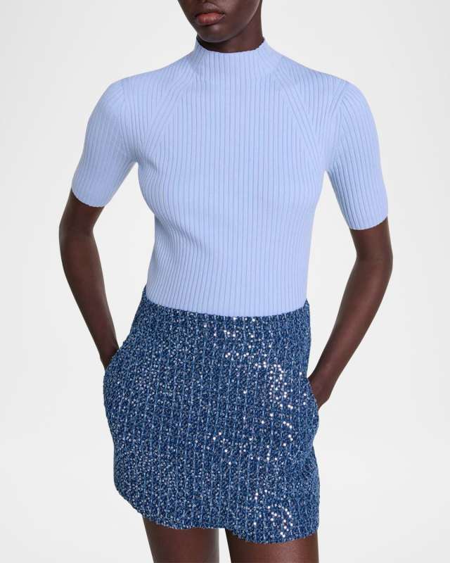 Maude Rib-Knit Sweater