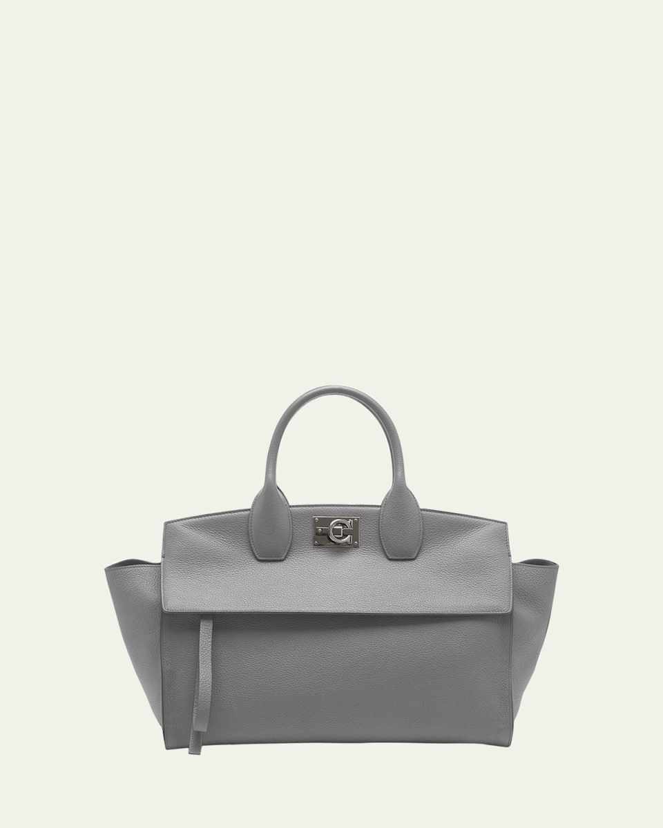 The Studio Soft Large Leather Top-Handle Bag