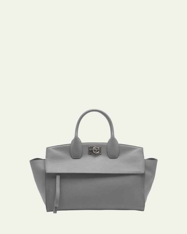 The Studio Soft Large Leather Top-Handle Bag