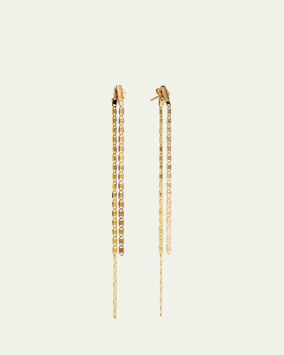 Linear Malibu Dusters Front and Back Earrings
