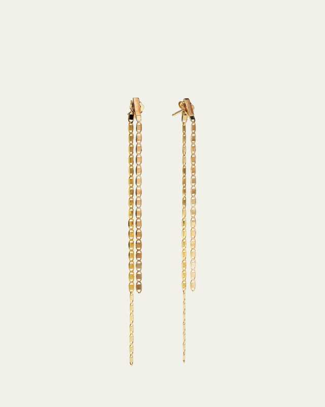 Linear Malibu Dusters Front and Back Earrings