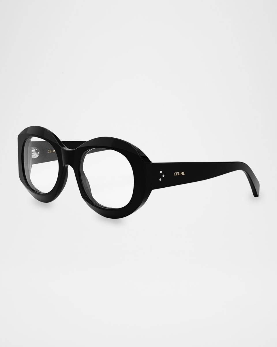 Bold 3 Dots Acetate Round Glasses